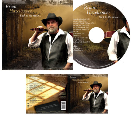 Brian Hazelbower CD Digipak packaging design