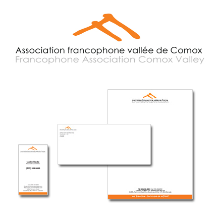 Francphone association logo design/ branding package image