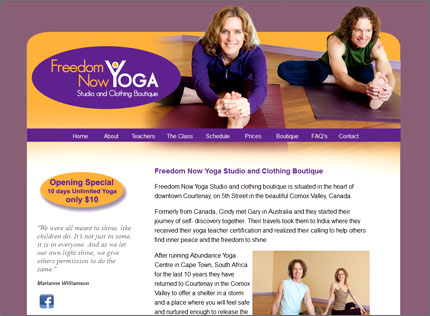 Freedom Now Yoga - Coourtenay Yoga Studio