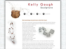 Kelly Gough website design image