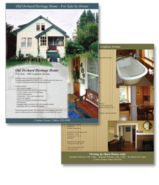 House for sale flyer design image