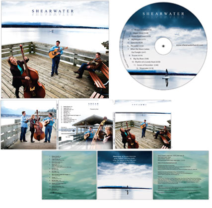 Shearwater CD Cover and Packaging design, Vancouver, BC