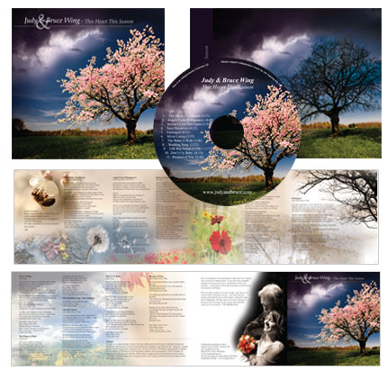 Judy and Bruce Wing CD Cover and Packaging design, Courtenay BC